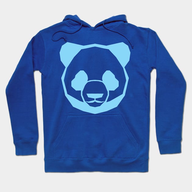 Retro Panda Cyan Hoodie by MonsieurPanda